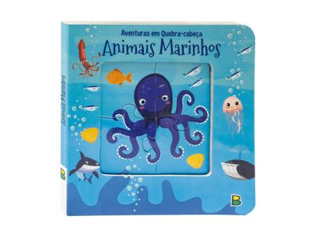 LIVRO QUEBRA CAB.ANIMIAIS MARINHOS