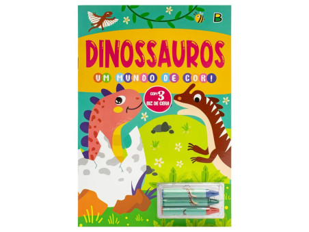 LIVRO COL.MUNDO DE COR DINOSSAUROS