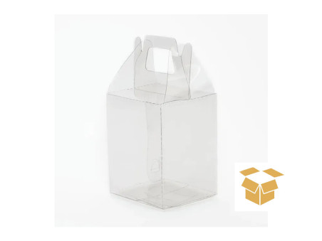 MALETA 12X12X14 TRANSPARENTE C/10