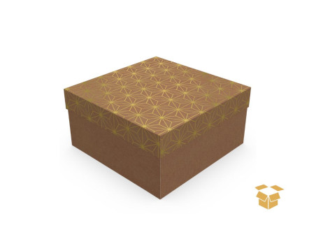 CX.20X20X10 KRAFT C/OURO C/10