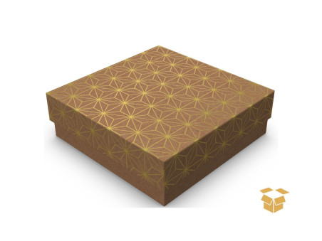 CX.12X12X04 KRAFT C/OURO C/TAMPA C/10