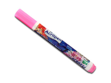 CANETA TECIDO ROSA -537...