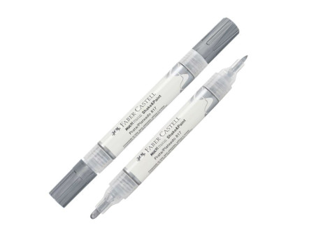 CANETA MULTIMARK SHAKE PRATA 2 PONTAS