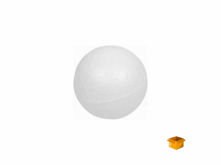 BOLA ISOPOR 125MM DIAMETRO C/6