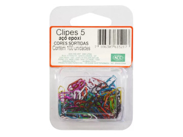 CLIPS N.  5 COLORIDO C/100