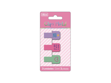 CLIPS 28MM DECORADO C/3