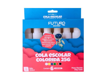 COLA COLORIDA 06 CORES 25GR.