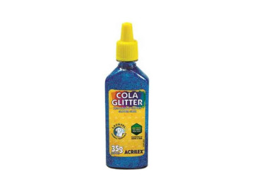 COLA GLITER AZUL...