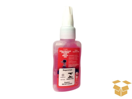 COLA GLITER ROSA C/6