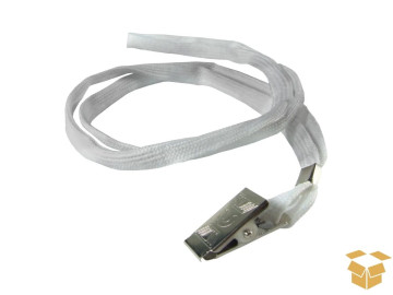 CORDAO PARA CRACHA BRANCO C/10