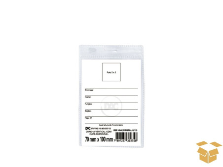 CRACHA  7,5X10,5 S/PRESILHA LD04 C/100