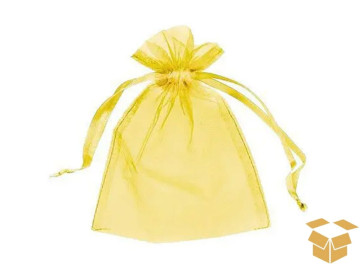 SACO ORGANZA 15X20 OURO C/ 10