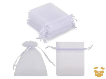 SACO ORGANZA 10X15 BRANCO C/10