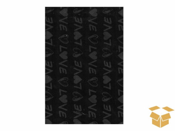 ENVELOPE 15X29 LOVE PRETO C/50