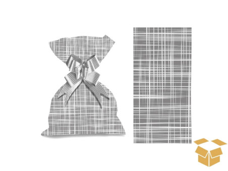 ENVELOPE 35X53 LINHO RUSTICO PRATA C/50