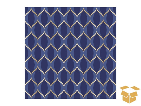 ENVELOPE 35X54 WAVERS AZUL/OURO C/50