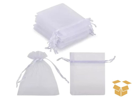 SACO ORGANZA 16X22 BRANCO C/10