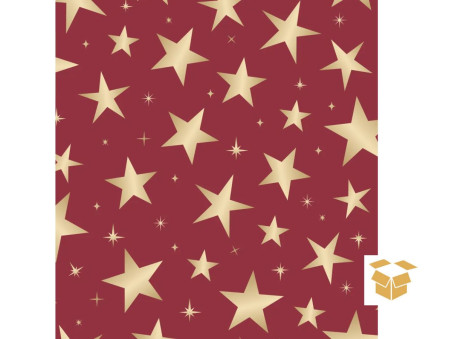 ENVELOPE 35X54 BRILHAR VERMELHO C/50