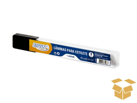 LAMINA ESTILETE ESTREITA 09MM C/10