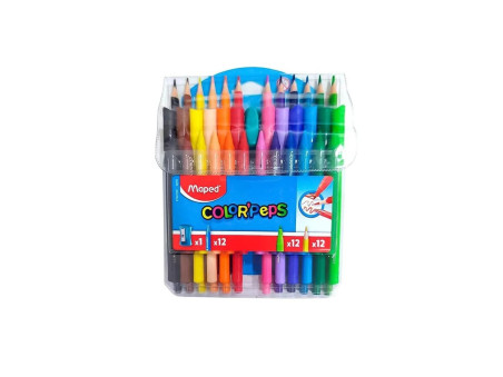 KIT LAPIS COR 12 COR.+12 HIDR.12 GIZ 1AP