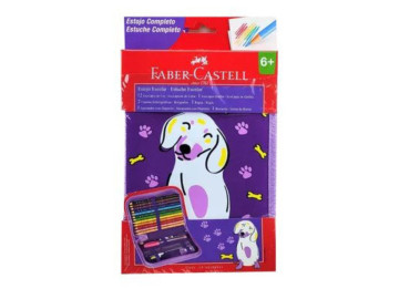 ESTOJO 18 ITENS CACHORRO FABER