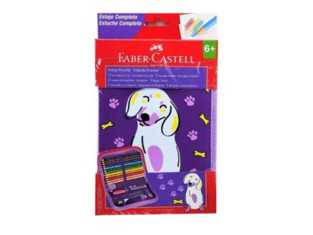 ESTOJO 18 ITENS CACHORRO FABER