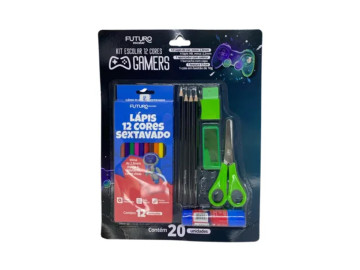 KIT ESCOLAR 6 PECAS GAMERS...