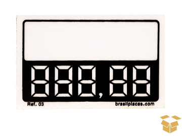 PLACA PVC  4,5X8,5 DIGITO...