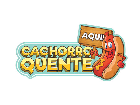 PLACA PAPEL CACHORRO QUENTE 49X25