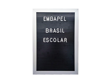 PLACA LETREIRO 21X29 PRETO...