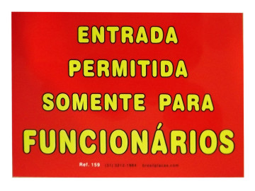 PLACA PVC 17X25 ENTRADA...