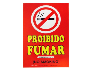 PLACA PVC 17X25 PROIBIDO...