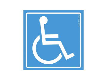 PLACA PVC 12X17 CADEIRANTE