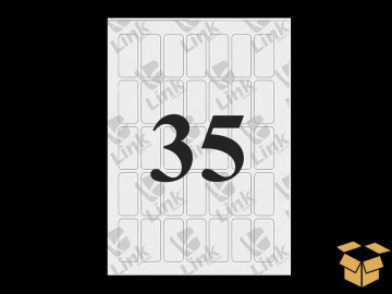 ETIQUETA  25MMX12MM BRANCA...