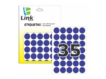 ETIQUETA REDONDA 19MM AZUL...