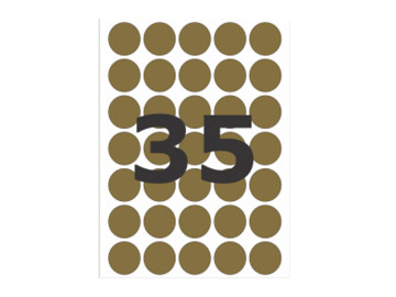 ETIQUETA REDONDA 19MM...