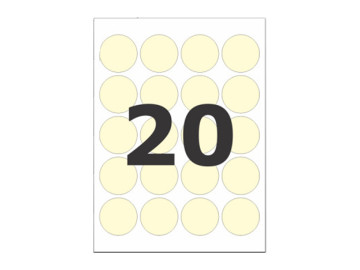 ETIQUETA REDONDA 24MM...