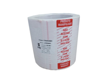 ETIQUETA LACRE ALIMENTOS...