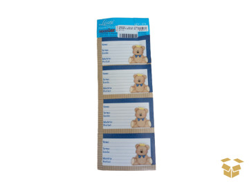 ETIQUETA ESCOLAR 4X7CM C/4