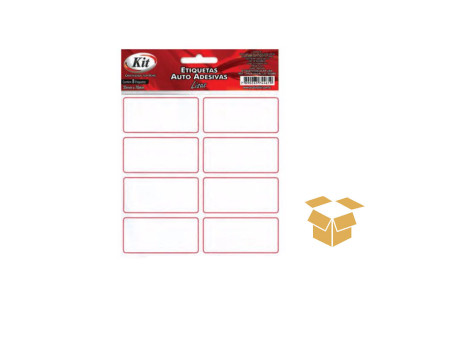 ETIQUETA  70MMX35MM BRANCA TARJADA 24X8
