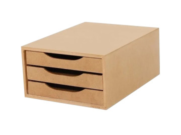 ARQUIVO 3 GAVETAS MADEIRA...