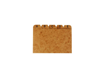 INDICE FICHARIO AZ 3X5...