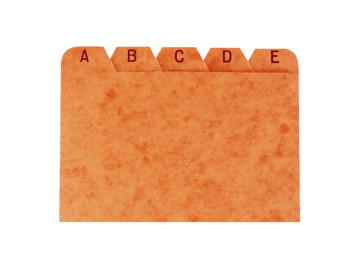 INDICE FICHARIO AZ 5X8...