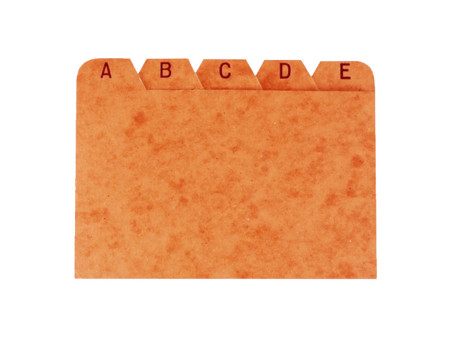 INDICE FICHARIO AZ 5X8 PAPELAO ACRINIL