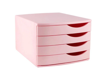 ARQUIVO 4 GAVETAS ROSA PASTEL