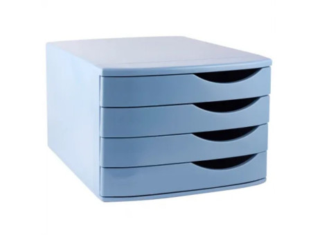 ARQUIVO 4 GAVETAS AZUL PASTEL