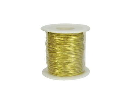 CORDAO METALIZADO OURO FINO C/50MTS.