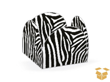 FORMINHA 4 PETALAS ZEBRA C/50