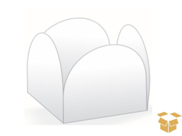 FORMINHA 4 PETALAS BRANCO C/50