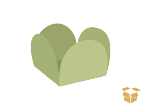 FORMINHA 4 PETALAS VERDE OLIVA C/50